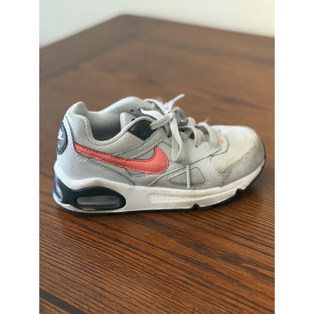 Nike Air Max Ivo GS Grey Crimson Red Kids Running Shoes Sneakers 11C 580371-003